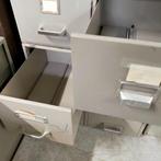 Industriële stalen ladekast - kaartenbak - 4 laadjes mist 1, Huis en Inrichting, Kasten | Ladekasten, Minder dan 50 cm, Gebruikt