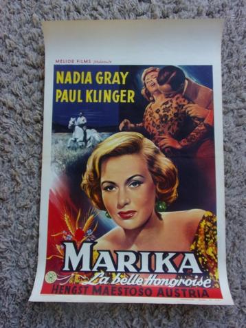 1956 FILMPOSTER MARIKA LA BELLE HONGROISE/NADIA GRAY/MELIOR beschikbaar voor biedingen