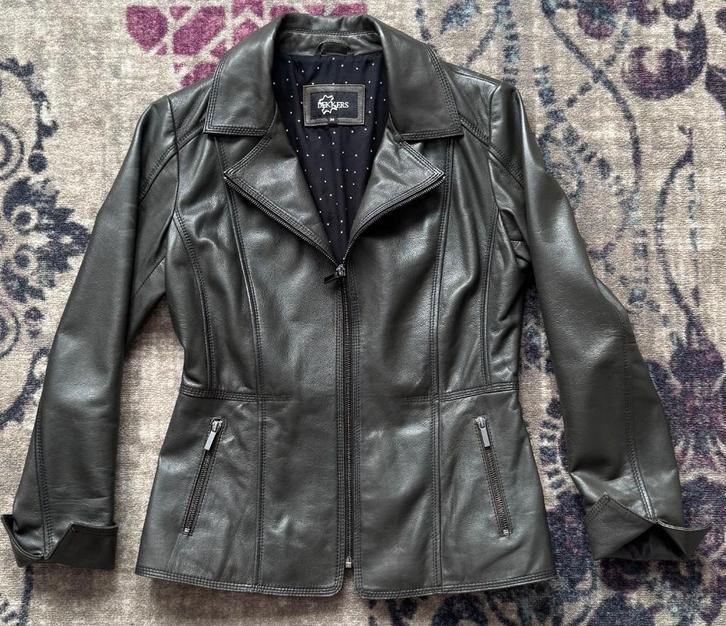 Leren damesjas, Kleding | Dames, Jassen | Zomer, Zo goed als nieuw, Maat 38/40 (M), Overige kleuren, Ophalen of Verzenden