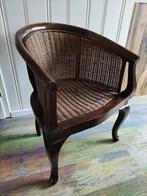Mooie oude stoel met rotan, Huis en Inrichting, Stoelen, Ophalen, Zo goed als nieuw, Bruin, Eén