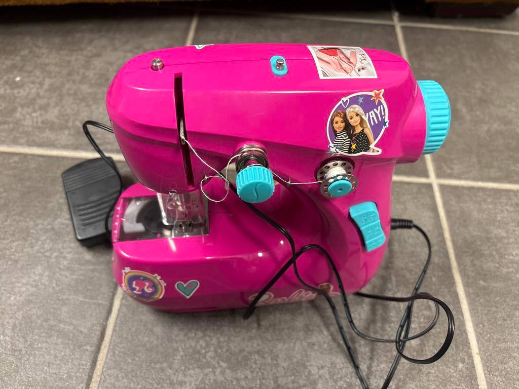 Roze Barbie Naaimachine voor Kinderen, Ophalen of Verzenden, Gebruikt, Meisje
