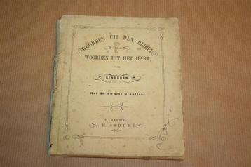 Woorden uit den Bijbel voor kinderen - met plaatjes - 1871 ! beschikbaar voor biedingen