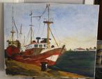 Schilderij H. Leermans-boot, Antiek en Kunst, Ophalen of Verzenden