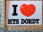 Vintage sticker I ️ HTS Dordt Dordrecht I LOVE HTS DORDT, Verzamelen, Ophalen of Verzenden, Zo goed als nieuw, Overige typen