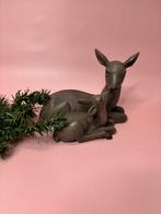Loberon Ree met kalf Taugon bruin polystone, Diversen, Ophalen of Verzenden, Zo goed als nieuw