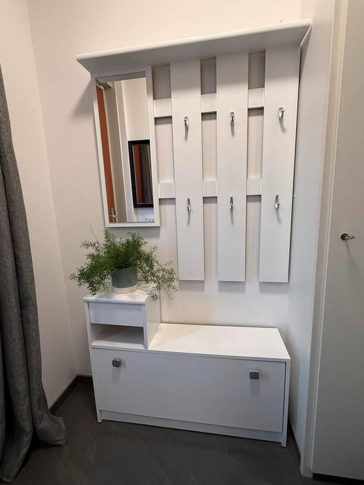 Schoenenkast met Kapstok en Spiegel, Huis en Inrichting, Kasten | Schoenenkasten, Gebruikt, Ophalen