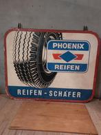 Groot 2-zijdig Firestone / Phoenix Reifen reclamebord, Ophalen of Verzenden, Gebruikt, Reclamebord
