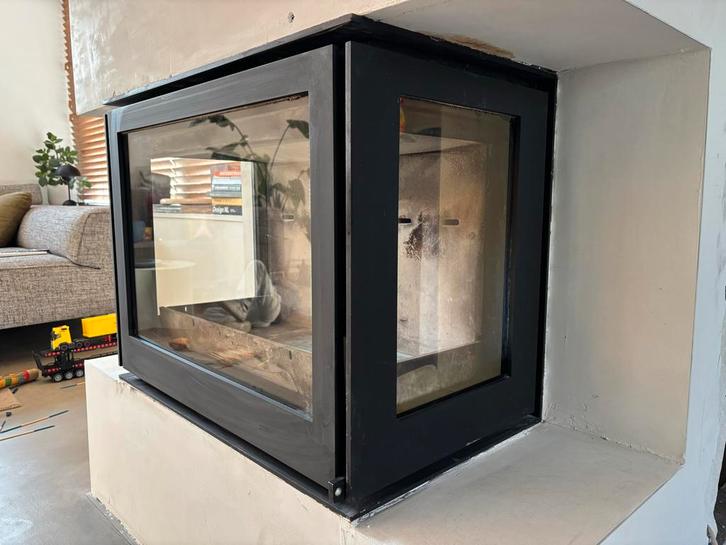 Barbas UNILUX 265 3-zijdig Houtkachel, Huis en Inrichting, Kachels, Gebruikt, Inbouw, Houtkachel, Hout, Ophalen of Verzenden