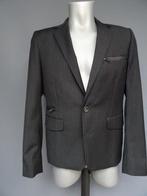 JACK & JONES maat S, zwart krijtstreep colbert jasje., Kleding | Heren, Kostuums en Colberts, Zwart, Ophalen of Verzenden, Zo goed als nieuw