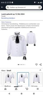Heren blouse/ overhemd gothic of steampunk, maat S, Ophalen of Verzenden, Nieuw, Maat 46 (S) of kleiner, Carnaval