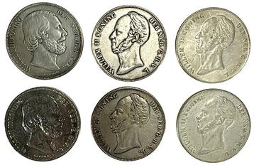 Zilveren rijksdaalders, Koning Willem II en III, 1841-1854 beschikbaar voor biedingen