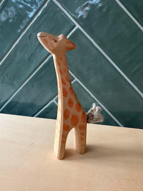 Ostheimer giraffe - klein met kop omhoog, Kinderen en Baby's, Speelgoed | Houten speelgoed, Nieuw, Overige typen, Verzenden