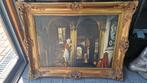Vintage lijst  reproductie nicolaas maes de luistervink, Antiek en Kunst, Kunst | Schilderijen | Klassiek, Ophalen