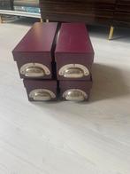 4 stevige opbergdozen, Ophalen of Verzenden