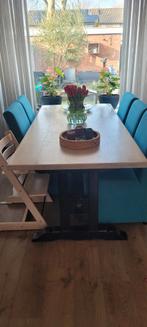 Prachtige karakterestieke eettafel/kloostertafel 2m bij 1m., Ophalen, Gebruikt, 200 cm of meer, 50 tot 100 cm