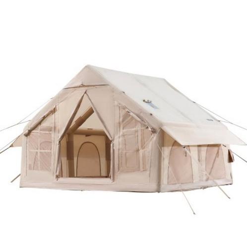 Opblaasbare campeertent 3x3x2,3m 4 slaapplaatsen 10min opzet, Caravans en Kamperen, Tenten, Zo goed als nieuw, Ophalen of Verzenden