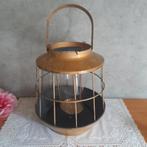 Stoer windlicht, Huis en Inrichting, Woonaccessoires | Kandelaars en Kaarsen, Ophalen of Verzenden, Hout, 25 tot 50 cm