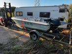 Yanmarin big fish 410 consoleboot 40 pk yamaha trailer, Watersport en Boten, Ophalen of Verzenden, Zo goed als nieuw, 30 tot 50 pk
