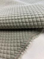 Kvadrat Febrik Meubelstof - 6 Meter - Groen Mozaïek, Hobby en Vrije tijd, Stoffen en Lappen, Wol, Verzenden, 120 cm of meer, Groen