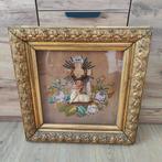 Handwerk 'Lam Gods' in mooie lijst met dun glas, Ophalen