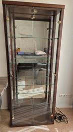 Massief Eiken Vitrinekast, Huis en Inrichting, Kasten | Vitrinekasten, Ophalen, Eikenhout, 50 tot 100 cm, Tijdloos