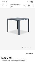 Buitentafel zwart 90x90, Ophalen, Nieuw, Vierkant