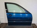 BMW E46 Sedan Touring Deur Rechts Voor Rechter Portier Blauw, Auto-onderdelen, Ophalen, Rechts, Gebruikt, Deur
