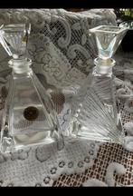 Twee mooie flesjes van loodkristal, Antiek en Kunst, Ophalen of Verzenden
