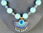 handwerk ketting+oorbellen, Overige kleuren, Verzenden, Nieuw, Steen of Mineraal