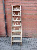 TWEE houten ladders., Doe-het-zelf en Verbouw, Ladders en Trappen, Ophalen, Gebruikt, 4 meter of meer