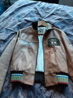 Mooie leren la martina jas maat s, Ophalen, Bruin, La martina, Zo goed als nieuw