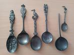 6 antieke tinnen lepels, Antiek en Kunst, Antiek | Tin, Ophalen of Verzenden