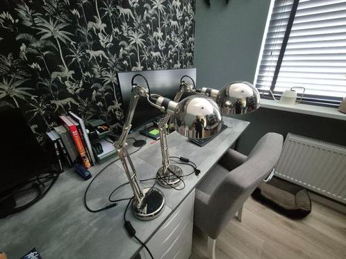 Twee bureaulampen FORSA, Huis en Inrichting, Lampen | Tafellampen, Minder dan 50 cm, Metaal, Overige materialen, Ophalen