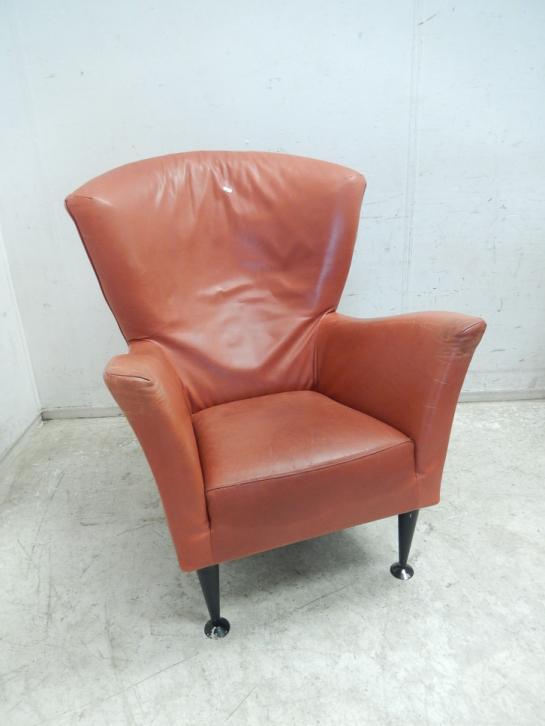 Montis Castor in cognackleurig leer, Huis en Inrichting, Fauteuils, Gebruikt