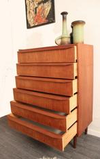 Vintage Deense jaren 60 XXL ladekast mid century design, Huis en Inrichting, Kasten | Ladekasten, Gebruikt, -, Ophalen of Verzenden