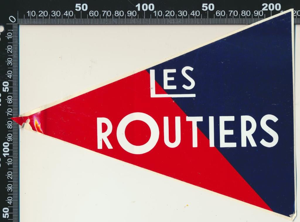 Sticker: Les Routiers (Punt van deze sticker is beschadigd), Ophalen of Verzenden, Zo goed als nieuw, Bedrijf of Vereniging