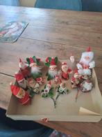 Doosje vintage/ retro kerstmannetjes., Diversen, Kerst, Ophalen of Verzenden, Gebruikt