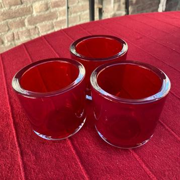 Waxinelichthouders - 3 stuks beschikbaar voor biedingen