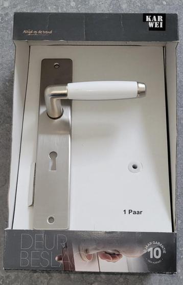 Witte RVS deurkrukken 6x [Karwei] beschikbaar voor biedingen