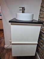 IKEA badkamer-/salonmeubel met waskom en kraan – wit/zwart, Huis en Inrichting, Ophalen of Verzenden, Gebruikt, 25 tot 50 cm, Minder dan 100 cm