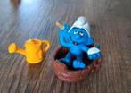 Smurf in bad met gieter/Schleich/Peyo., Verzamelen, Smurfen, Gebruikt, Ophalen of Verzenden