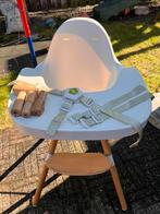 Childhome evolu 2 in 1 kinderstoel wit/hout, Kinderen en Baby's, Kinderstoelen, Ophalen, Zo goed als nieuw, Overige typen