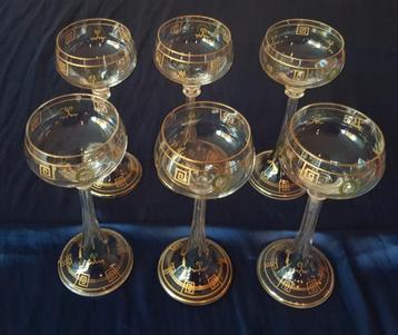 Theriesenthal stengelglazen art nouveau Jugendstil  beschikbaar voor biedingen