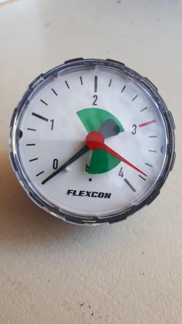 Flamco Flexcon manometer 1/4"-63mm 0-4 bar axiaal zie foto's beschikbaar voor biedingen