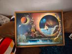 Spraypaint Schilderij - Ruimte en Zee, Antiek en Kunst, Kunst | Schilderijen | Klassiek, Ophalen