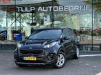 Kia Sportage 1.6 T-GDI 4WD DynamicLine Automaat 2017, Stof, Gebruikt, 4 cilinders, Zwart