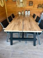 Eetkamertafel ikea skogsta met 6 stoelen, Ophalen, Gebruikt, 200 cm of meer, 50 tot 100 cm