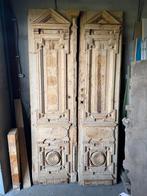 Prachtige Egyptische houten deuren met houtsnijwerk, Ophalen, Gebruikt, Overige typen, 200 tot 215 cm