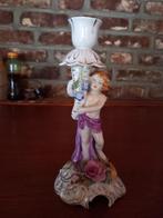 Antieke Von Schierholz Porseleinen Kandelaar met Engel, Antiek en Kunst, Antiek | Porselein, Ophalen