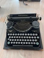 Ouderwetse zwarte, vintage typemachine, Ophalen